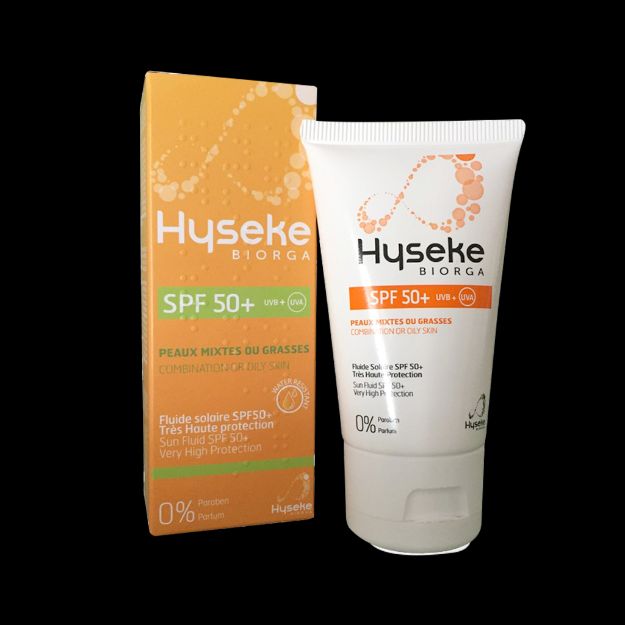 فلوئید ضد آفتاب هایسک بایورگا +SPF50 مناسب پوست چرب و مختلط ۴۰ میلی لیتر - Biorga Hyseke Sun Fluid SPF50+ For Oily & Combination Skins 40 ml