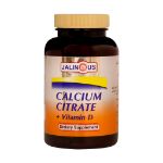 قرص کلسیم سیترات و ویتامین D 400 واحد جالینوس 100 عدد - Jalinus Calcium Citrate And Vitamin D 400 IU 100 Tabs