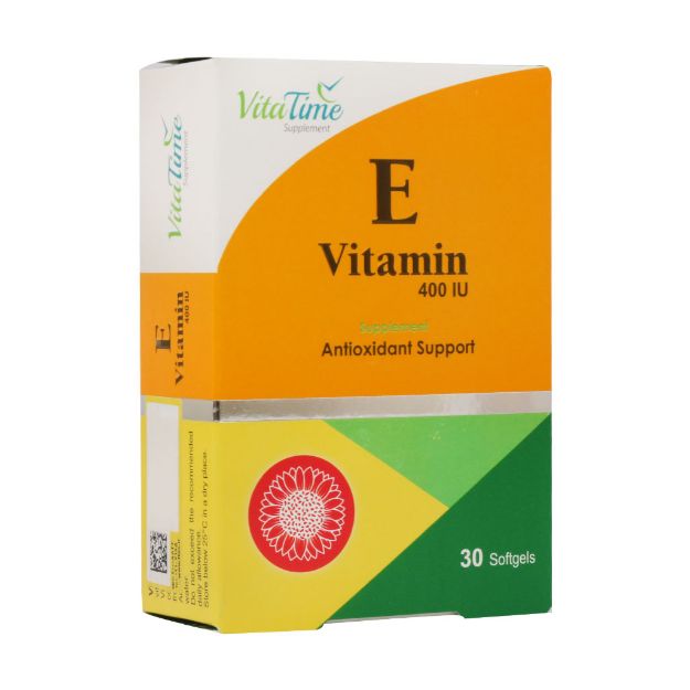 کپسول نرم ژلاتینی ویتامین E 400 واحد ویتا تایم 30 عدد - Vita Time Vitamin E 400 IU 30 Softgels