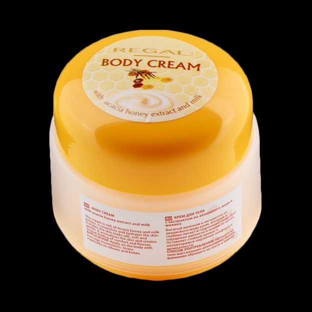 کرم بدن حاوی عصاره عسل و شیر رگال هانی ۱۴۵ میلی لیتر - Regal Honey Body Cream With Acacia Honey Extract & Milk 145 ml