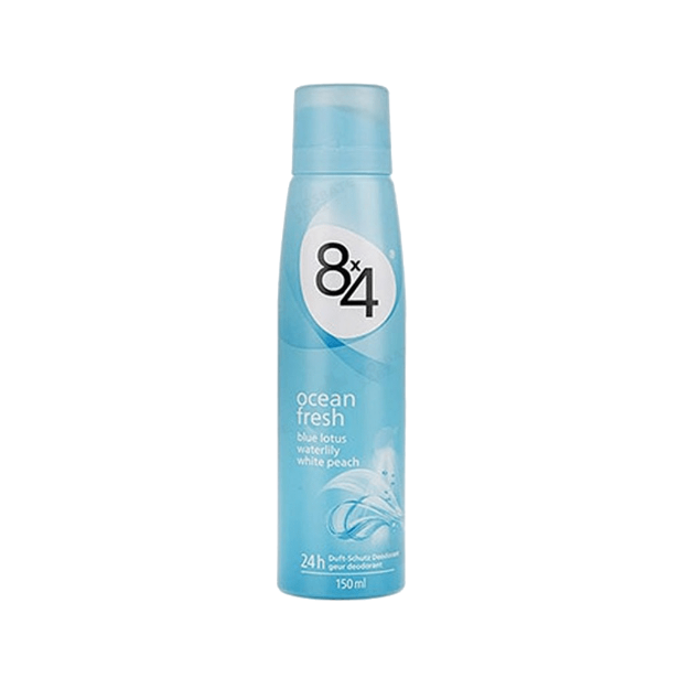 اسپری خوشبو کننده زنانه هشت در چهار مدل اوشن فرش ۱۵۰ میلی لیتر - 8×4 Ocean Fresh Spray 150 ml