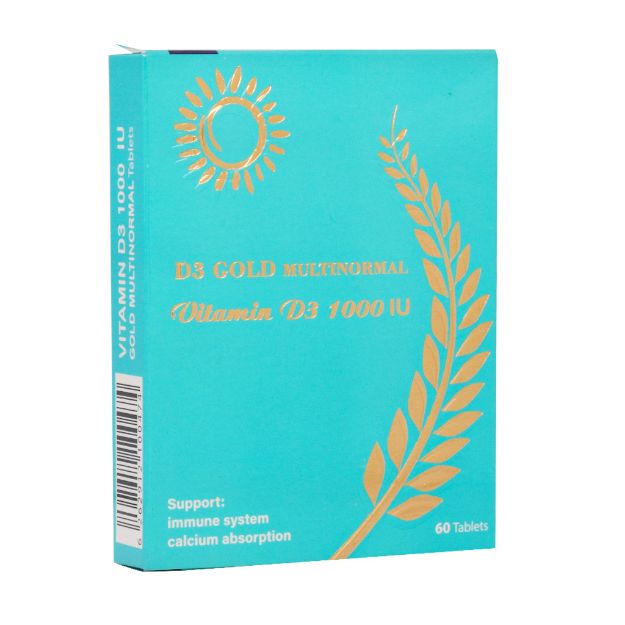 قرص ویتامین D3 1000 واحد مولتی نرمال 60 عدد - Multi Normal Vitamin D3 1000 IU 60 Tablets