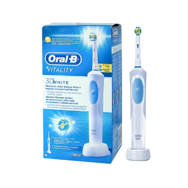 مسواک برقی وایتالیتی سفیدکننده سه بعدی اورال بی - Oral-B Vitality 3D White Deluxe Rechargeable Toothbrush