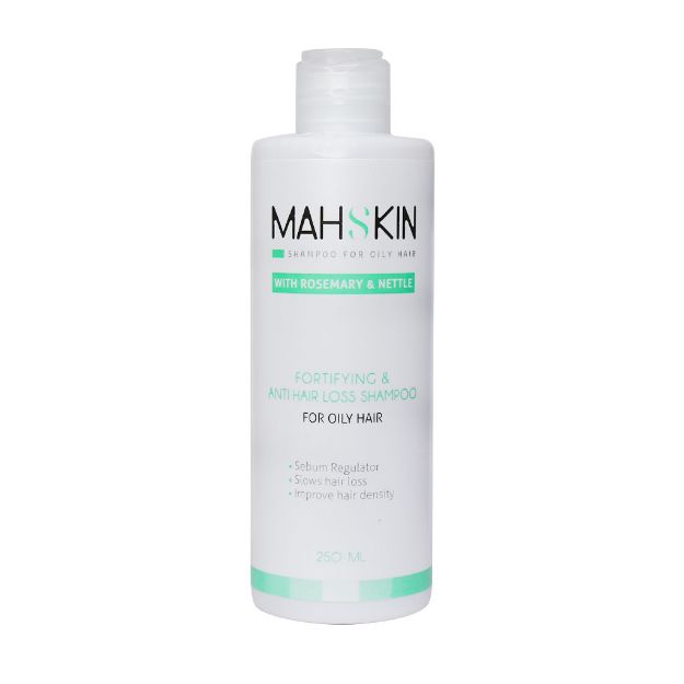 شامپو ضد ریزش موی چرب مه اسکین 250 میلی لیتر - Mahskin Fortifying And Anti Hair Loss Shampoo 250 ml