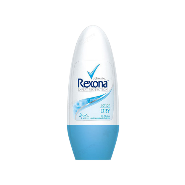 رول ضد تعریق زنانه رکسونا مدل کاتن درای ۵۰ میلی لیتر - Rexona Cotton Dry Roll On Deodorant For Women 50 ml