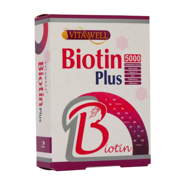 قرص بیوتین پلاس ویتاول 30 عدد - Vitawell Biotin Plus 30 odt