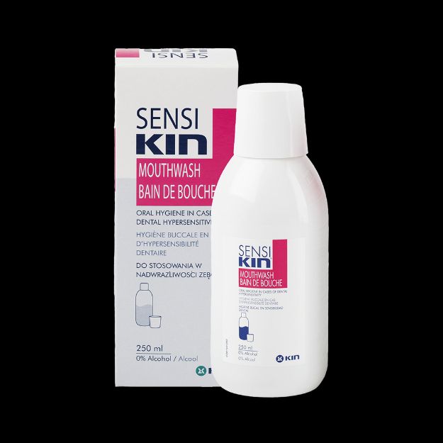 محلول دهانشویه سنسی کین ۲۵۰ میلی لیتر - Sensi Kin Mouthwash for sensitive teeth 250 ml