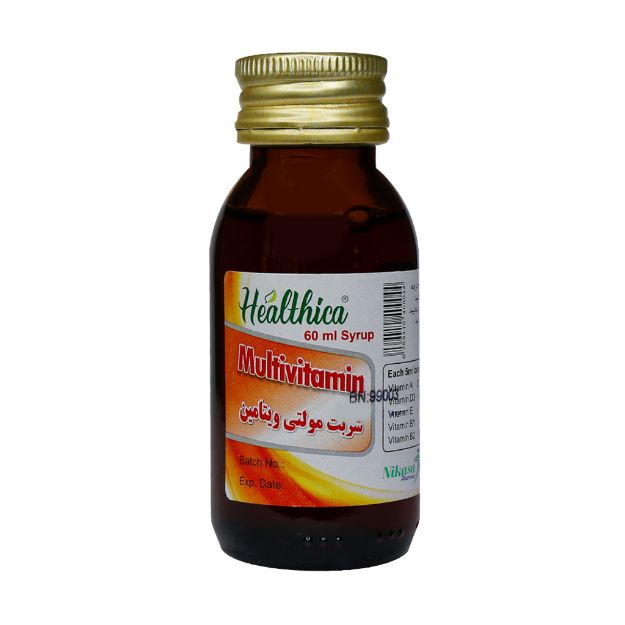 شربت مولتی ویتامین هلثیکا 60 میلی لیتر - Healthica Multivitamin Syrup 60ml