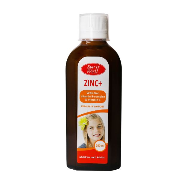 شربت زینک پلاس استارول 200 میلی لیتر - Starwell Zinc Plus Syrup 200 ml