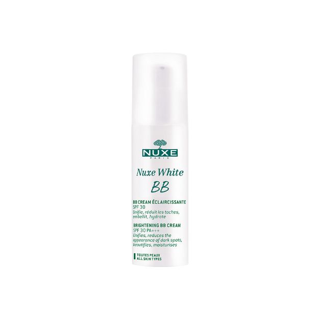 کرم ضد آفتاب رنگی BB نوکس SPF30 مناسب انواع پوست 30 میلی لیتر - Nuxe White Brightening BB SPF30 Cream All Skin Types 30 ml