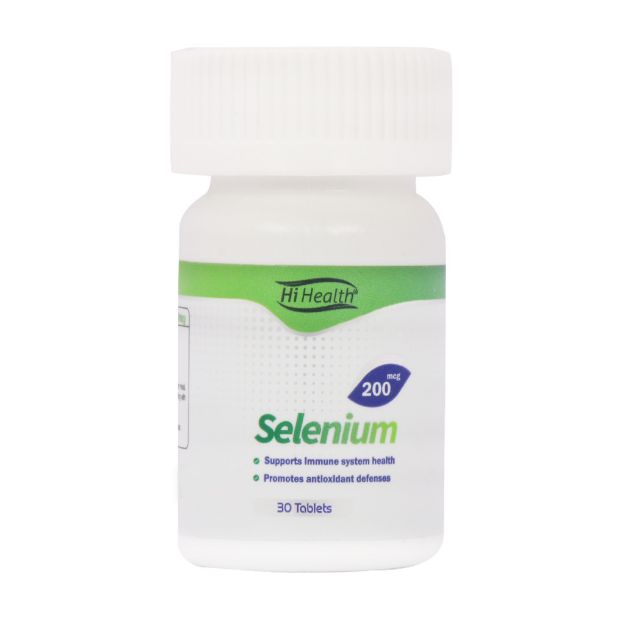 قرص سلنیوم 200 میکروگرم های هلث 30 عدد - Hi Health Selenium 200 mcg 30 Tablets