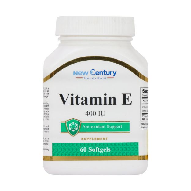 سافت ژل ویتامین E 400 واحد نیوسنتری 60 عدد - New Century Vitamin E 400 IU 60 Softgels