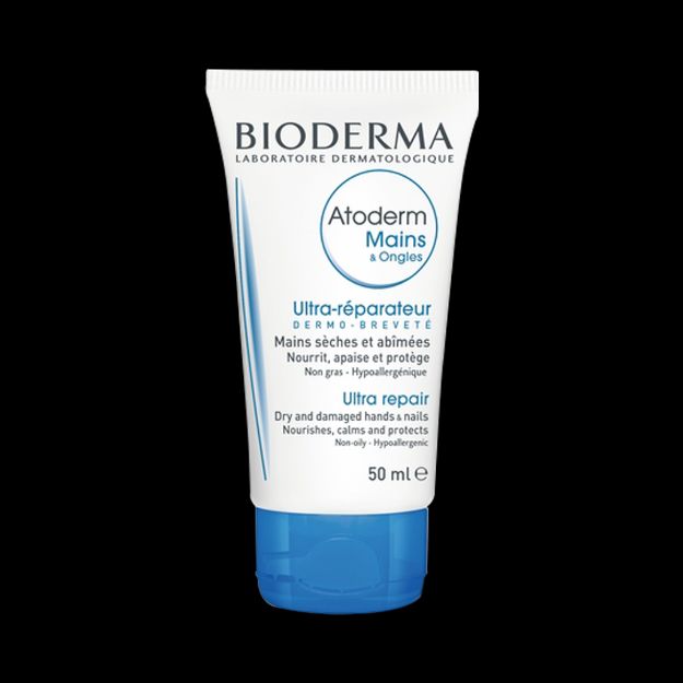 کرم دست و ناخن اتودرم بایودرما مناسب پوست های خشک و آسیب دیده ۵۰ میلی لیتر - Bioderma Atoderm Mains & Ongles Cream For Dry And Damaged Skins 50 ml