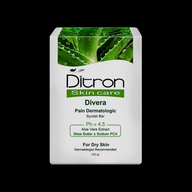 پن آلوئه ورا دیترون مناسب پوست های خشک و خیلی خشک ۱۰۰ گرم - Ditron Dry Skin Bar With Aloe Vera Extract 100 gr