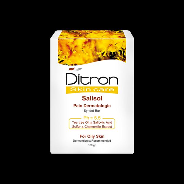 پن پوست چرب و جوش دار دیترون ۱۰۰ گرم - Ditron Salisol Pain Syndet Bar 100 g