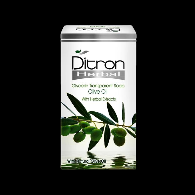 صابون گلیسیرینه زیتون دیترون مناسب پوست های خشک و خیلی خشک ۱۲۵ گرم - Ditron Glycerin Transparent Olive Oil Soap For Dry Skins 125 g