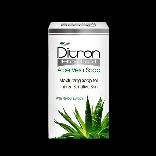 صابون آلوئه ورا دیترون مناسب پوست های حساس ۱۲۵ گرم - Ditron Aloe Vera Soap 125 g