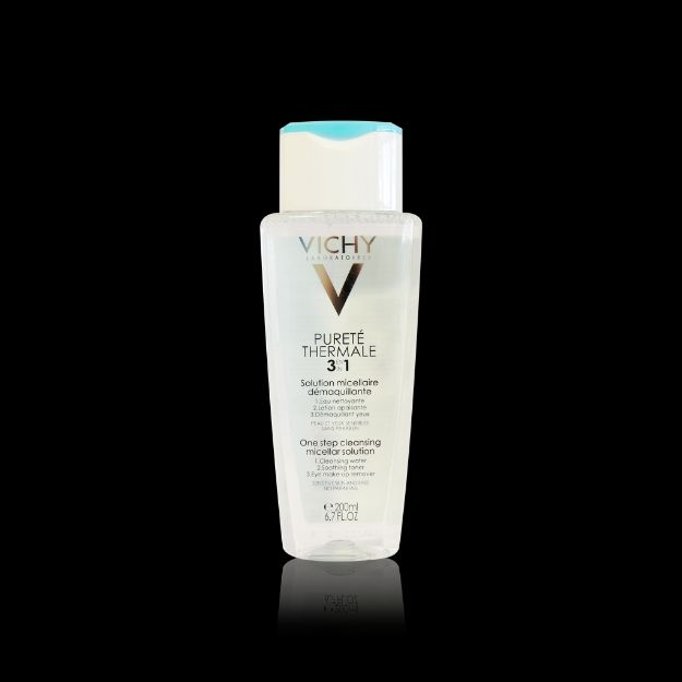 محلول پاک کننده سه کاره ویشی مناسب پوست های حساس ۲۰۰ میلی لیتر - Vichy 3 in 1 Step Cleanser Solution For Sensitive Skins 200 ml