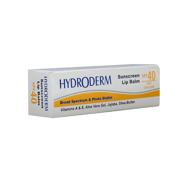 بالم لب ضد آفتاب SPF40 هیدرودرم ۴٫۵ گرم - Hydroderm Sunscreen SPF40 Lip Balm 4.5 g