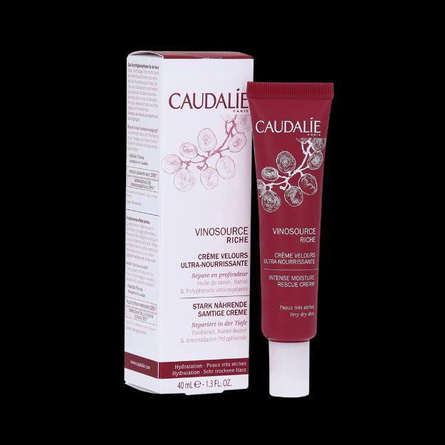 کرم ریچ اینتنس وینوسورس کدلی مناسب پوست های خشک و خیلی خشک ۴۰ میلی لیتر - Caudalie Vinosource Rich Intense Cream For Dry Skins And Very Dry Skins 40 ml