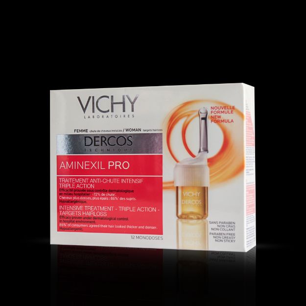 محلول ضد ریزش آمینکسیل پرو ویشی مخصوص بانوان ۶ میلی لیتر - Vichy Dercos Aminexil Pro For Women 6 ml