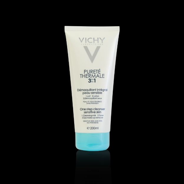 لوسیون پاک کننده سه کاره ویشی مناسب پوست های حساس ۲۰۰ میلی لیتر - Vichy 3 in 1 Step Cleanser lotion For Sensitive Skins 200 ml