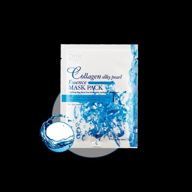 ماسک نقابی کلاژن مروارید اوتی - Ottie Collagen Silky Pearl Essence Mask Pack