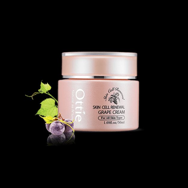 کرم ضد چروک انگور اوتی مناسب پوست های معمولی و خشک ۵۰ میلی لیتر - Ottie Skin Cell Renewal Grape Cream For Normal & Dry Skins 50 ml