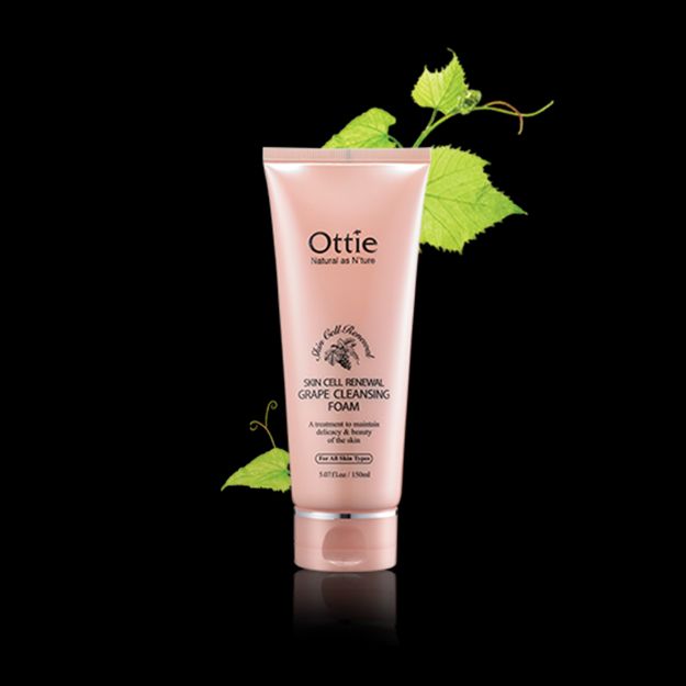 فوم شستشوی انگور اوتی مناسب انواع پوست ۱۵۰ میلی لیتر - Ottie Skin Cell Renewal Grape Cleansing Foam For All Skins 150 ml