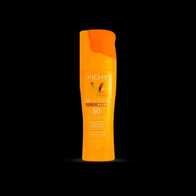 اسپری برنزه کننده +SPF50 ویشی مناسب انواع پوست ۲۰۰ میلی لیتر - Vichy Bronze Spray SPF50+ For All Skins 200 ml