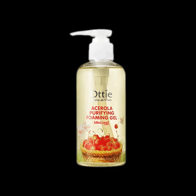 ژل شستشوی آسرولا اوتی مناسب پوست های چرب و دارای جوش ۲۰۰ میلی لیتر - Ottie Acerola Purifying Foaming Gel For Oily And Acne Skins 200 ml