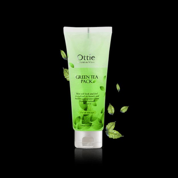 ماسک چای سبز اوتی مناسب پوست های چرب و دارای جوش ۱۵۰ میلی لیتر - Ottie Green Tea Pack For Oily Skins 150 ml